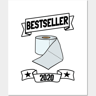 Bestseller Toilet Paper Corona Survivor Pandemic Funny Posters and Art